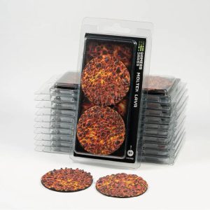 Gamer Grass Base Topper Molten Lava 60mm Modelismo
