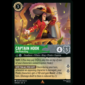 Lorcana Captain Hook - The Pirate King - Reign of Jafar 8#109
