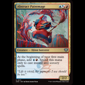 MTG Abstract Paintmage Secrets of Strixhaven sos#171