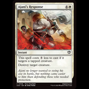 MTG Ajani's Response Secrets of Strixhaven sos#6