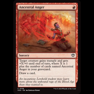 MTG Ancestral Anger Secrets of Strixhaven sos#106