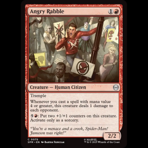 MTG Angry Rabble Marvel's Spider-Man spm#75