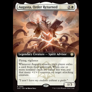MTG Augusta, Order Returned Secrets of Strixhaven Commander soc#61