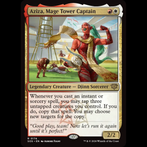 MTG Aziza, Mage Tower Captain Secrets of Strixhaven sos#174