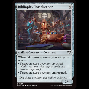 MTG Biblioplex Tomekeeper Secrets of Strixhaven sos#247