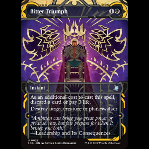 MTG Bitter Triumph Secrets of Strixhaven Mystical Archive soa#26