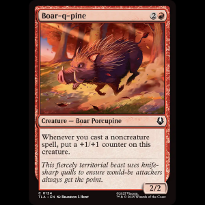 MTG Boar-q-pine Avatar: The Last Airbender tla#124