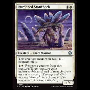 MTG Burdened Stoneback Lorwyn Eclipsed ecl#8