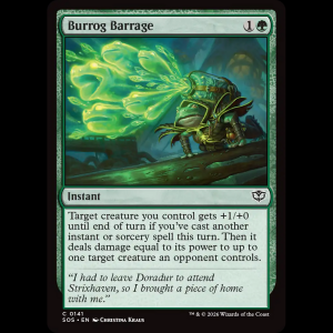 MTG Burrog Barrage Secrets of Strixhaven sos#141