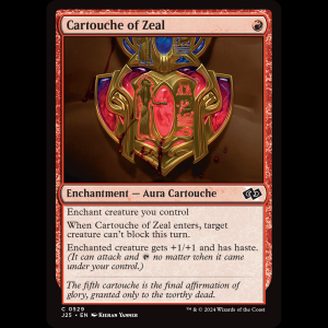 MTG Cartouche of Zeal Foundations Jumpstart j25#529