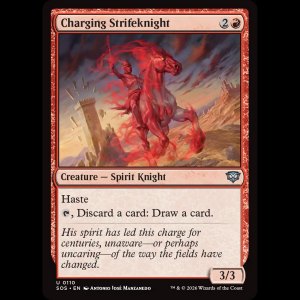 MTG Charging Strifeknight Secrets of Strixhaven sos#110