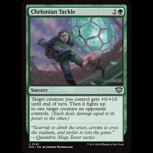 MTG Chelonian Tackle Secrets of Strixhaven sos#142