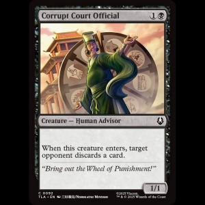 MTG Corrupt Court Official Avatar: The Last Airbender tla#92