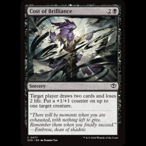 MTG Cost of Brilliance Secrets of Strixhaven sos#77