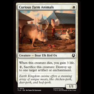 MTG Curious Farm Animals Avatar: The Last Airbender tla#14