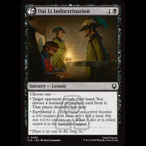 MTG Dai Li Indoctrination Avatar: The Last Airbender tla#93