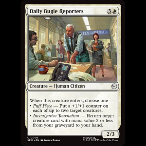MTG Daily Bugle Reporters Marvel's Spider-Man spm#6