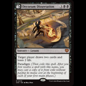 MTG Decorum Dissertation Secrets of Strixhaven sos#78