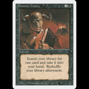 MTG Demonic Tutor Revised Edition 3ed#105
