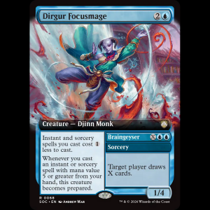 MTG Dirgur Focusmage // Braingeyser Secrets of Strixhaven Commander soc#68