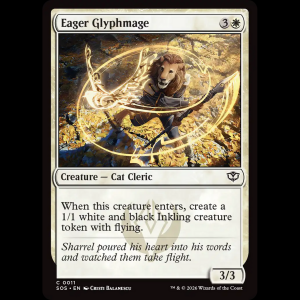 MTG Eager Glyphmage Secrets of Strixhaven sos#11