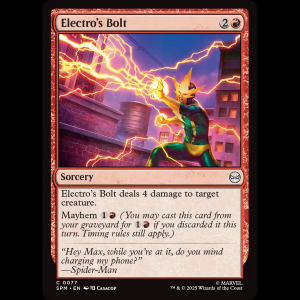 MTG Electro's Bolt Marvel's Spider-Man spm#77