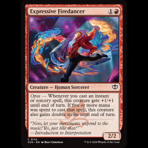 MTG Expressive Firedancer Secrets of Strixhaven sos#114