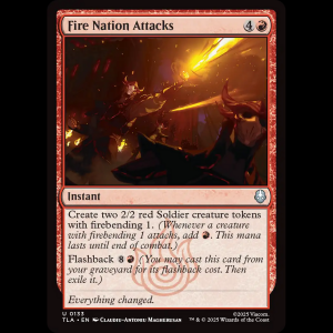 MTG Fire Nation Attacks Avatar: The Last Airbender tla#133