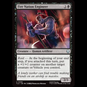 MTG Fire Nation Engineer Avatar: The Last Airbender tla#99