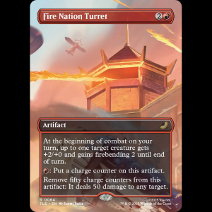 MTG Fire Nation Turret Avatar: The Last Airbender Eternal tle#64