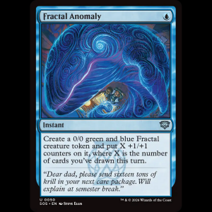 MTG Fractal Anomaly Secrets of Strixhaven sos#50