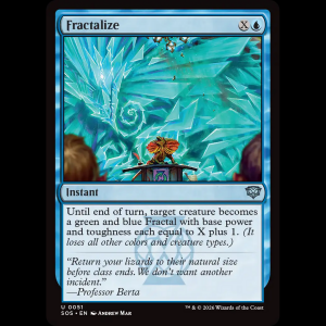 MTG Fractalize Secrets of Strixhaven sos#51