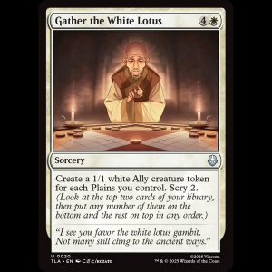 MTG Gather the White Lotus Avatar: The Last Airbender tla#20