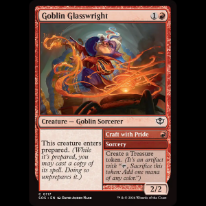 MTG Goblin Glasswright // Craft with Pride Secrets of Strixhaven sos#117