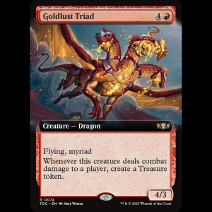 MTG Goldlust Triad Tarkir: Dragonstorm Commander tdc#74