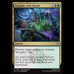 MTG Grapple with Death Secrets of Strixhaven sos#192