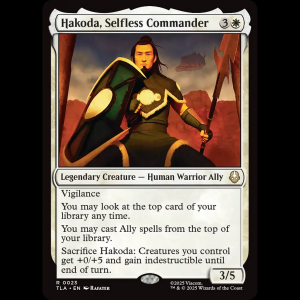 MTG Hakoda, Selfless Commander Avatar: The Last Airbender tla#23