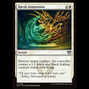 MTG Harsh Annotation Secrets of Strixhaven sos#18