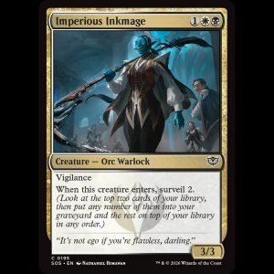 MTG Imperious Inkmage Secrets of Strixhaven sos#195