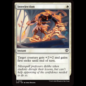 MTG Interjection Secrets of Strixhaven sos#22