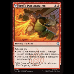 MTG Iroh's Demonstration Avatar: The Last Airbender tla#141