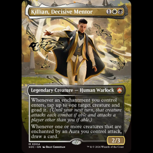 MTG Killian, Decisive Mentor Secrets of Strixhaven Commander soc#4