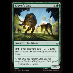 MTG Kraven's Cats Marvel's Spider-Man spm#104