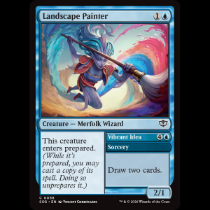 MTG Landscape Painter // Vibrant Idea Secrets of Strixhaven sos#56