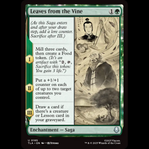 MTG Leaves from the Vine Avatar: The Last Airbender tla#185