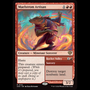 MTG Maelstrom Artisan // Rocket Volley Secrets of Strixhaven sos#122