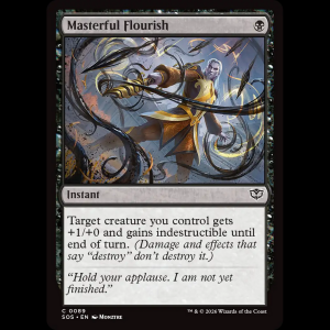 MTG Masterful Flourish Secrets of Strixhaven sos#89