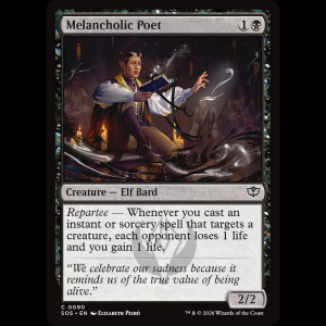 MTG Melancholic Poet Secrets of Strixhaven sos#90