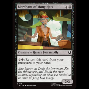 MTG Merchant of Many Hats Avatar: The Last Airbender tla#110