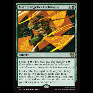 MTG Michelangelo's Technique Teenage Mutant Ninja Turtles tmt#122